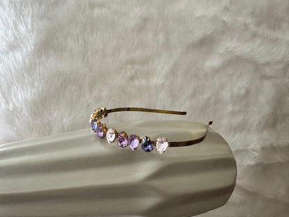 SWAROVSKI CRYSTAL LILAC COLOURED HEADBAND