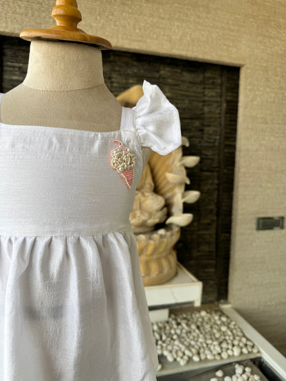 Ice Cream HandEmbroidered Dress