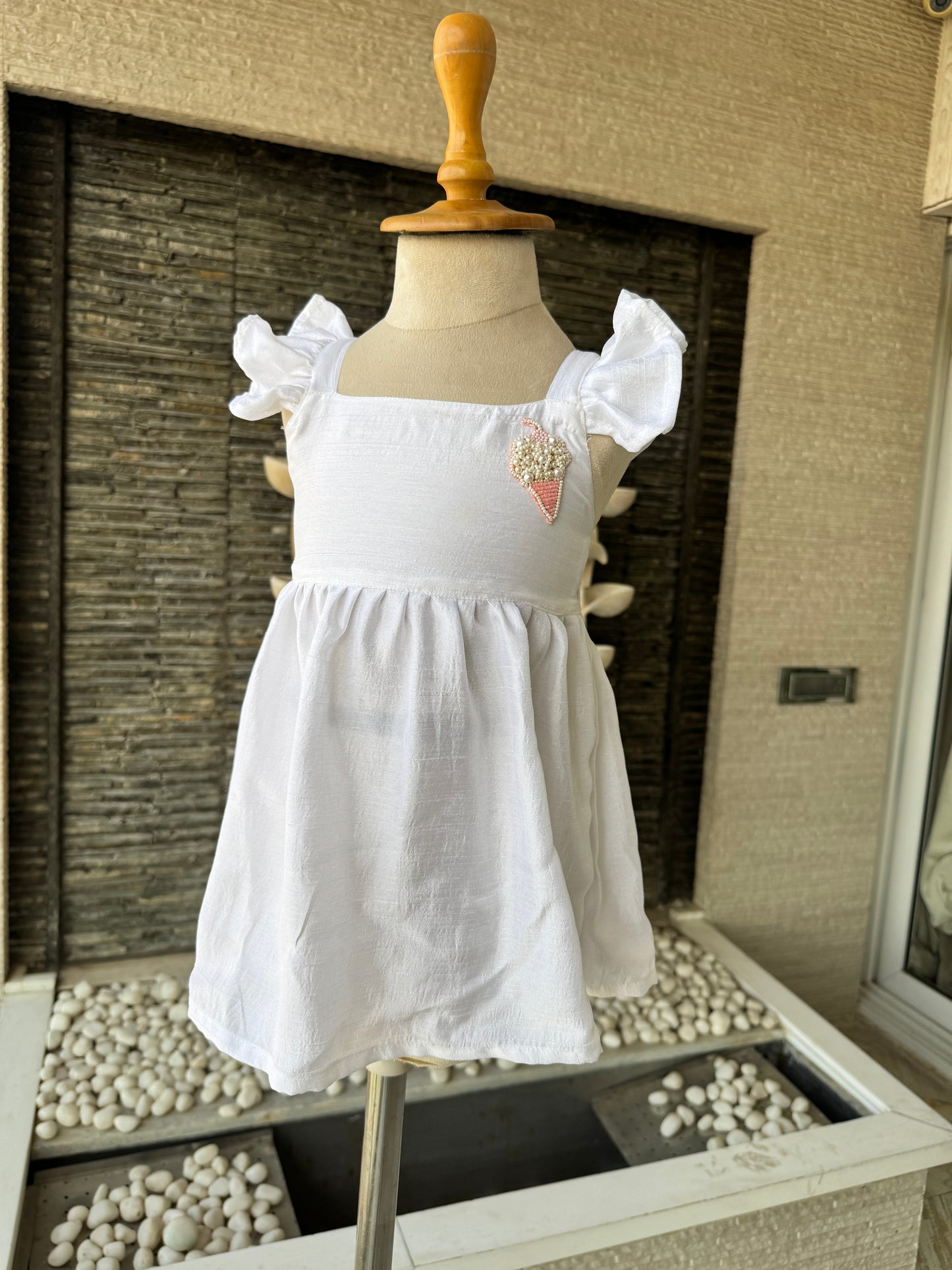 Ice Cream HandEmbroidered Dress